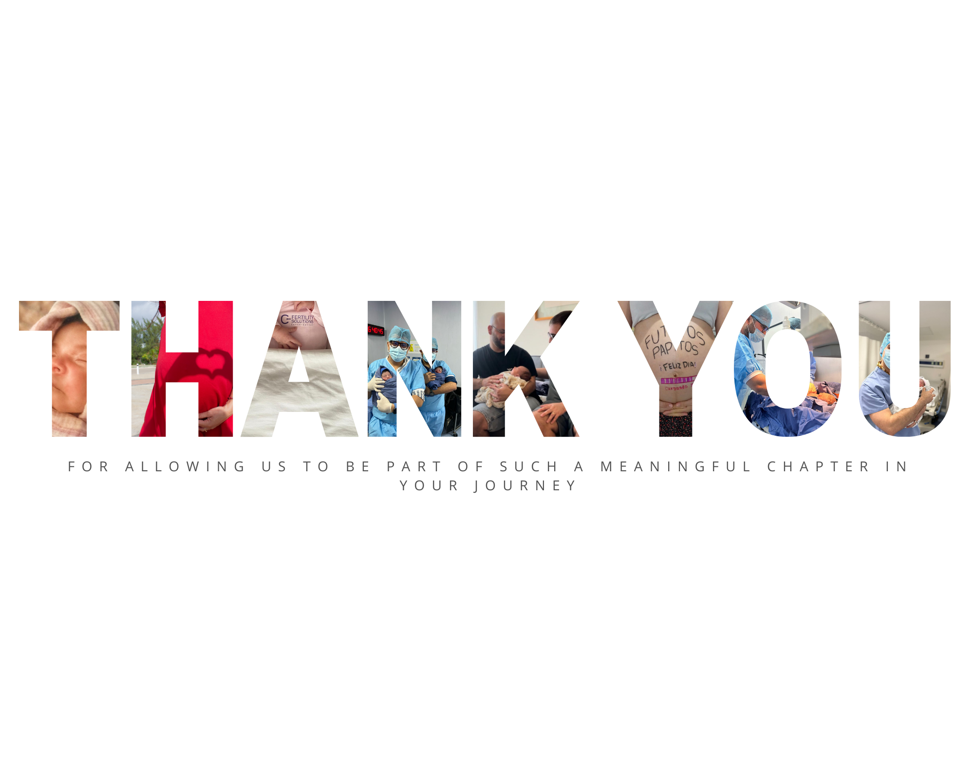 Thank You — For allowing us to be part of such a meaningful chapter in your journey